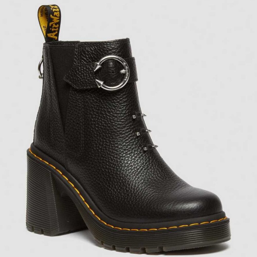 ISO Dr. Martens Women's Spence Piercing Leather Flared Heel Chelsea Boots Size 7